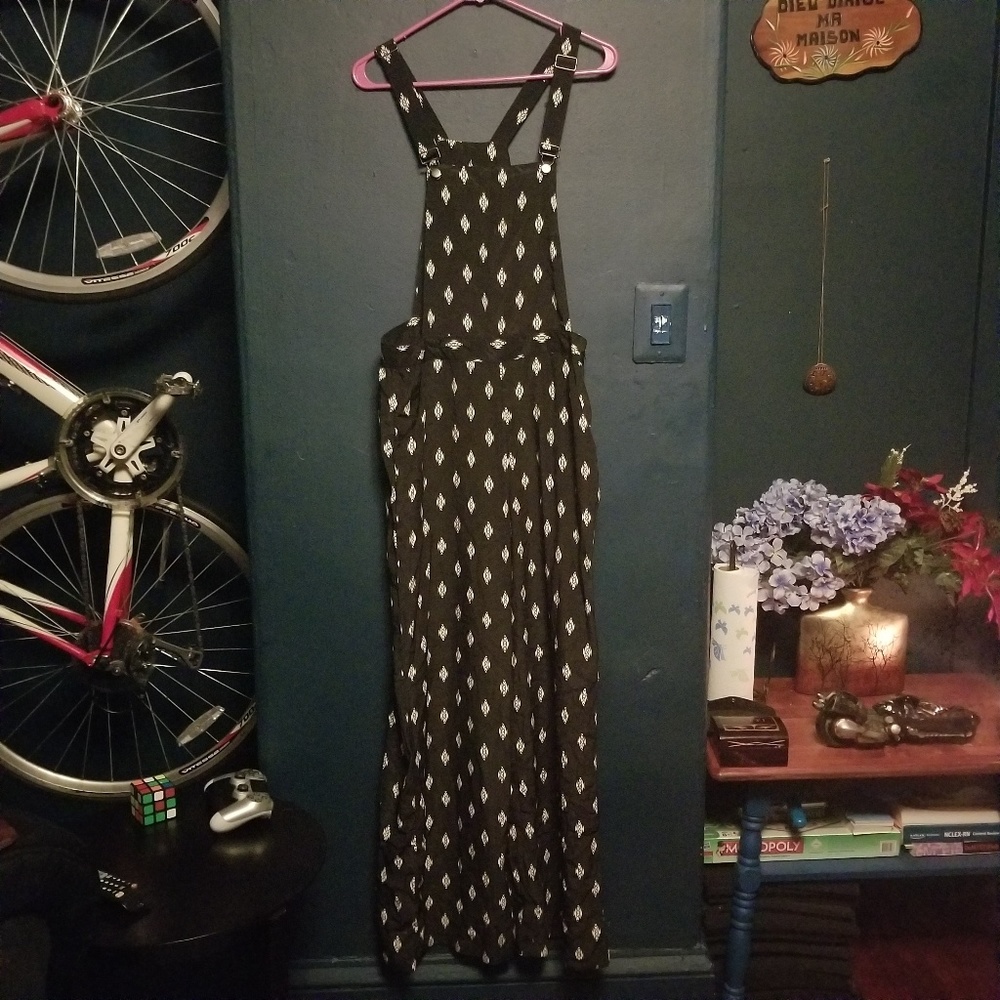 Silk Print Overalls